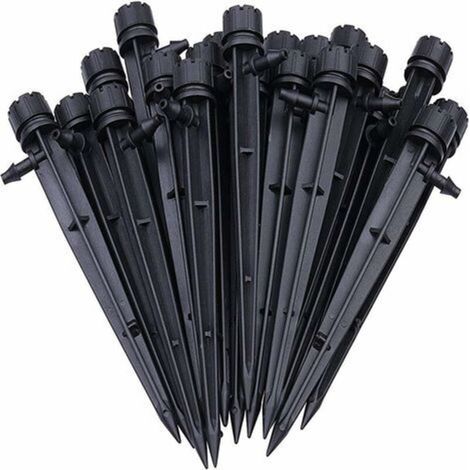 100pcs Goutteur Irrigation Réglable de Tuyau Système D'arrosage Automatique Goutte à Goutte Micro Gicleurs Drippers pour Plante Serre DIY Jardin -INHHUB