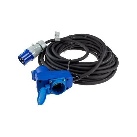 CHILITEC CEE-Verlängerung 16A/3600W, 3-polig, 15 m, mit Steckdose (1/5)