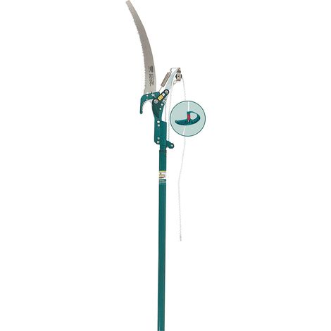 Echenilloir télescopique à coupe franche – Lame de scie 350mm – Manche aluminium 1,50m à 2,40m – Pour branches dures – Raco Expert