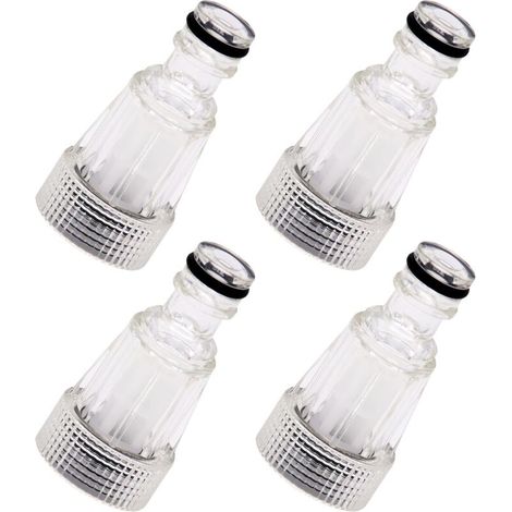 4 Pièces Filtres de l'eau pour Nettoyeur Haute Pression, Filtre à Eau pour Tuyau d'arrosage, Pompe, Jardin, Accessoires pour Nettoyeurs Haute Pression