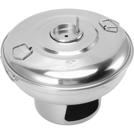 Pot à thé au lait portable en acier inoxydable avec charbon de bois, petit pot à glace carbonique pour une personne, couleur argent. (1/5)