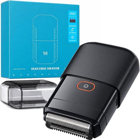 Rasoir Electrique Homme, Mini Rasoir Électriques pour Hommes avec Affichage LED, Mini Foil Shaver Homme avec 2 Lames Flottantes, 100 mins d'Autonomie, Étanche IPX7 Pour Raser Visage et Barbe Wet (1/5)