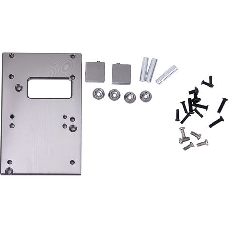 Plaque de fixation en alliage d'aluminium 17G pour direction, compatible MN D90, MN-99, MN-91, FJ-45, accessoires RC (Couleur Titane MN-010T) (1/5)