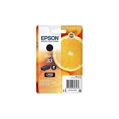 Cartucho EPSON 33 negro para Expression Home XP-63 y Expression Premium XP-530. Original