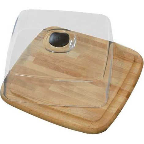Conteneur Fromage Carré en Bois cm 31X31 Checco