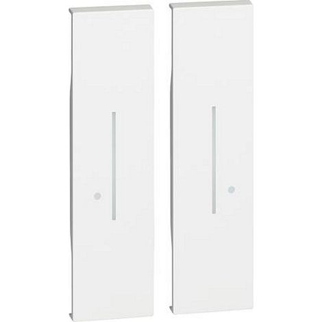 Enjoliveur Living Now with Netatmo pour commande 4 scénarios 2 modules blanc BTICINO BTKW37M2
