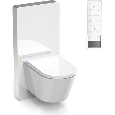 WC-Komplettpaket Bernstein 37 DUSCH-WC PRO+ 1102 Komplettanlage & Sanitärmodul 805S Weiß