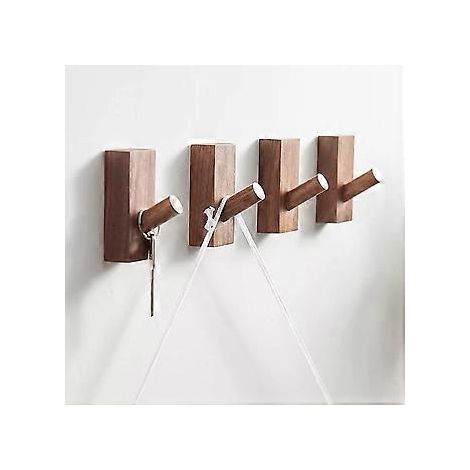 Wandgarderobe aus Holz, Klebehaken, Eingangsbereich, Kindergarderobe