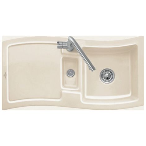 V&B Spüle NEW WAVE 60 980x510mm Handbetätigung stone whote C+ (1/3)