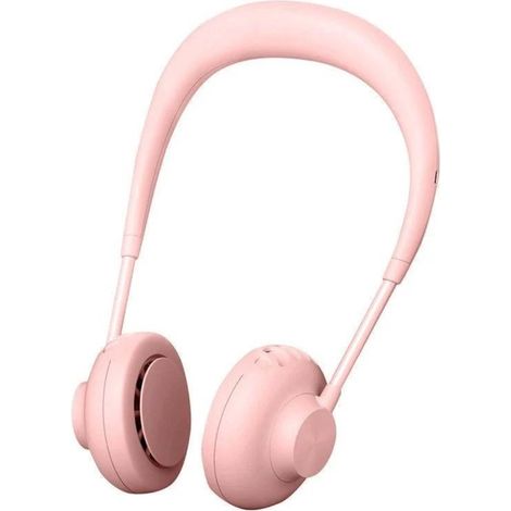 Ventilateur sans pales - Ventilateur portable USB puissant Mini ventilateur Ventilateur de table Ventilateur portable Ventilateur de cou Rose (1/5)
