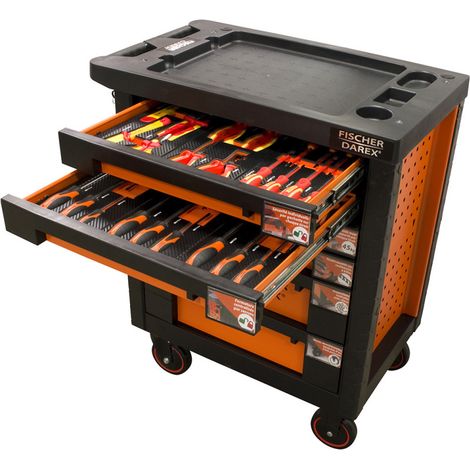 Servante d'atelier équipée composition électricien 33 outils (1/5)