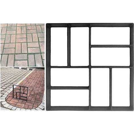 Moule, moule à pavés en plastique, béton de ciment réutilisable, motif pierre, allée pavée, chemin de jardin (1/5)