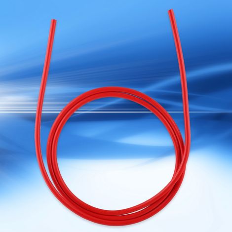 Tuyau Téflon PTFE 2x4mm Rouge 1m pour extrudeuse d'imprimante 3D, Accessoire d'impression