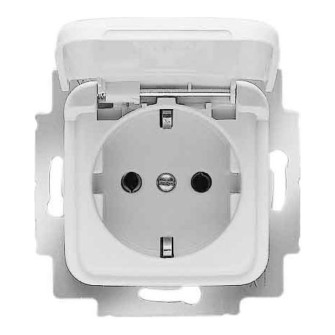 Busch-Jaeger 4011395219201 toma de corriente Tipo F Blanco