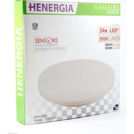 Plafoniera Dama led Sensor tonda 24W
