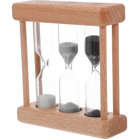 Minuteur Cuisine en Bois Sablier Décoratif de 3 (1/5)