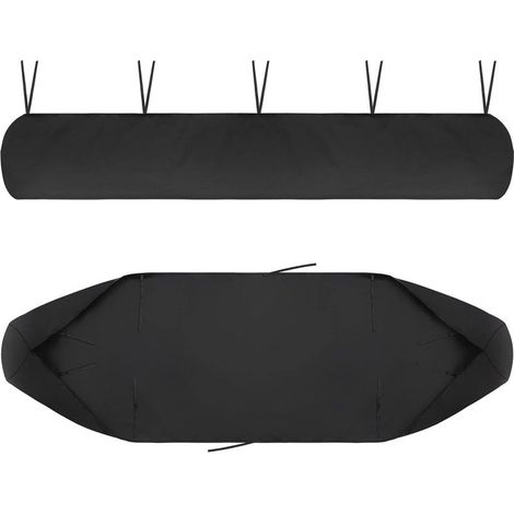 Housse de Auvent Jardin Protection, BâChe Sac de Rangement 420D Oxford Contre Les UV Anti-poussière étanche Contre la Neige et la Pluie en Hiver, pour Canopy Shelter De Terrasse Meubles (Noir, 5M) (1/5)