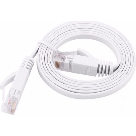 Câble Ethernet haut débit RJ45 CAT6 plat pour réseau LAN, câble UTP, câble de brassage pour routeur et ordinateur (1/5)