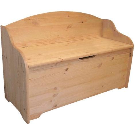 Cassapanca Con Schienale Cm 100 X 41 X H 67 - Legno Chiaro (1/3)