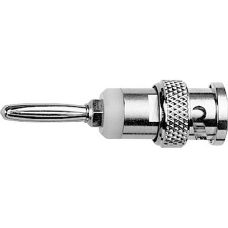 Telegärtner 100023665 Adattatore per misurazioni Spina BNC - Spina a banana 4 mm Argento (1/2)