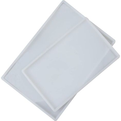 2 PCS Moules en Résine Rectangle Moule pour Resine Epoxy Grand Rectangle Moulle Silicone Resine Epoxy pour Cadeau de Bricolage, Décoration Intérieure