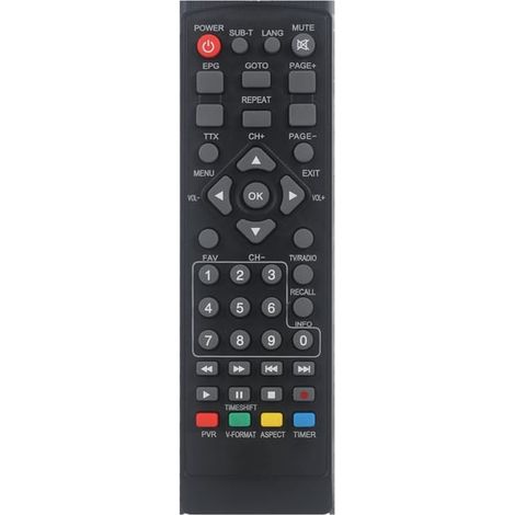 Télécommande de remplacement pour décodeur DVB-T2 - Boîtier TV intelligent HDTV (1/4)