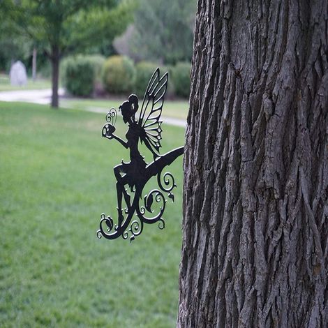 Feen-Silhouette Metall-Gartendekoration (1/4)