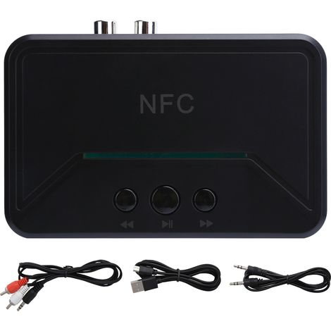 Récepteur Bluetooth Audio HiFi Portable avec NFC et Connexion AUX 3.5mm (1/5)