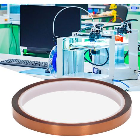 Antistatisches und hochtemperaturbeständiges Klebeband (hochtemperaturbeständiges PI-Pressgewebe), 8 mm breit, wird in 5er-Packungen verkauft. (1/5)