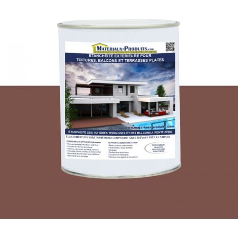 Etanchéité Extérieure pour Toitures, Balcons et Terrasses Plates - 20 Kg Ton bois - MATPRO (1/4)