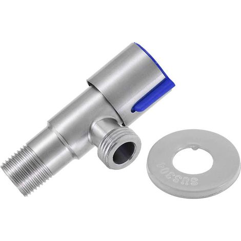 VALVOLA TERMOSTATICA SQUADRA ATTACCO 1/2" ACCIAIO INOSSIDABILE RADIATORE DGO-154 (1/5)