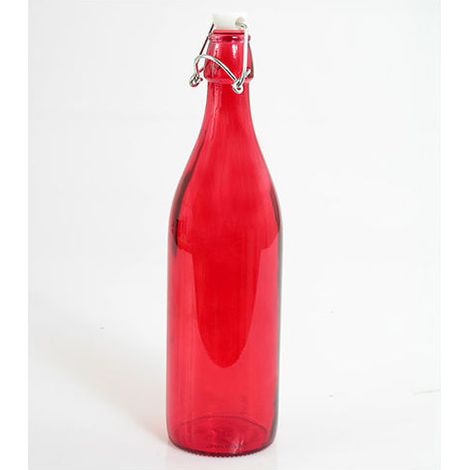 Bormioli Bottiglia Giara Rosso 1 Litro con Tappo