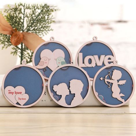 Décoration murale en bois de 8 cm pour la Saint-Valentin, idéale pour le salon, la salle à manger et les hôtels. Parfaite pour la Saint-Valentin, les anniversaires et la décoration de salon ou d'hôtel