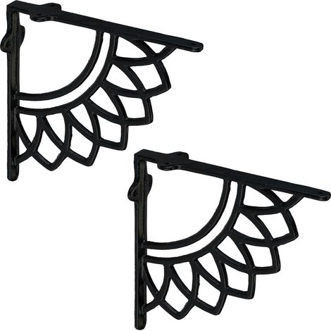 Étagère mandala en fonte, lot de 2 (1/5)