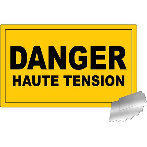 Panneau Danger haute tension- Alu 330x200mm - 4010687