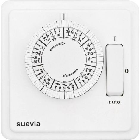 Suevia Programador Horario Analógico Blanco 2200 W