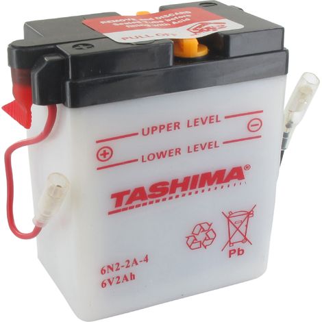 Batterie plomb 6V 2Ah pour scooters et motos – Longueur 70mm, largeur 47mm, hauteur 96mm – Livrée sans acide (1/3)