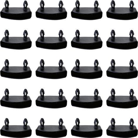 20 Pièces 53 mm Supports pour Sommier à Lattes Embouts , Fixation Latte Sommier Embout de Latte , Lattes pour Rails Latéraux , Accessoires de Connexion pour Lit Double et Simple (1/5)