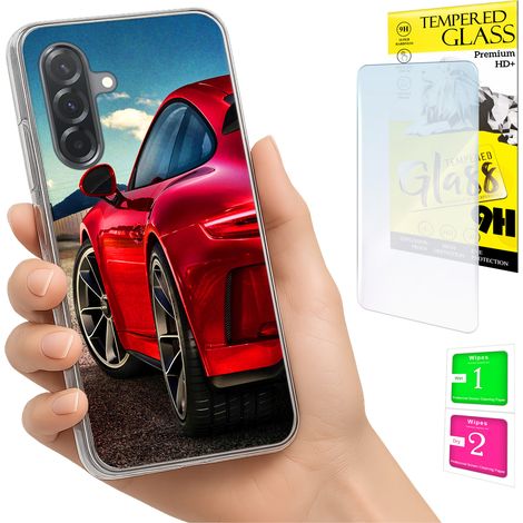 Custodia per Samsung Galaxy A36 / A56, cover fotografica, cover posteriore + vetro 9H (1/5)