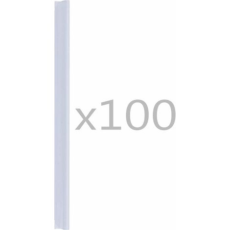 vidaXL Clips para malla de jardín 100 unidades PVC transparente (1/2)