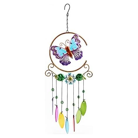 Carillon à vent papillon musical, décoration pour chambre, terrasse et jardin (1/5)