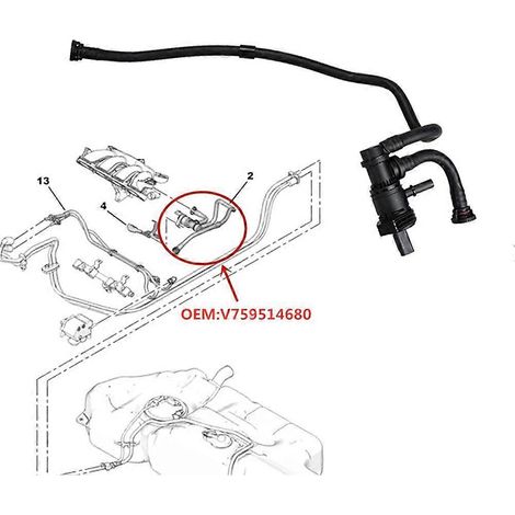 Électrovanne de canister 9800111980 1502J8 V759514680 pour Peugeot 207CC 208 308SW CC 3008 408 RCZ Citroën C4L C5