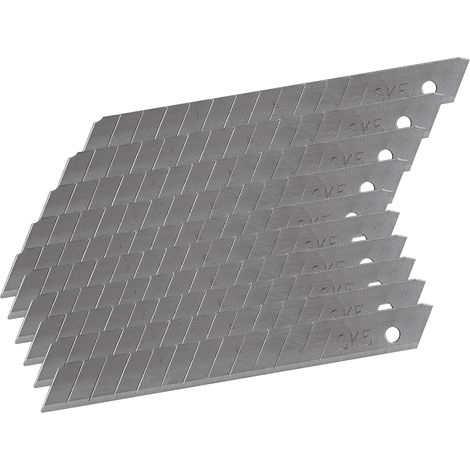 Kestek Cuttermesser Abbrechklingen Teppichmesser Ersatz Klingen 9 mm SK5 10Stück (1/2)