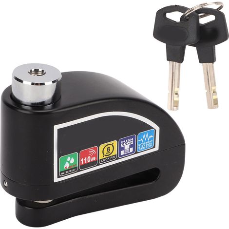 Antivol de disque de frein 110 dB avec alarme antivol pour motos, vélos électriques et VTT (1/5)
