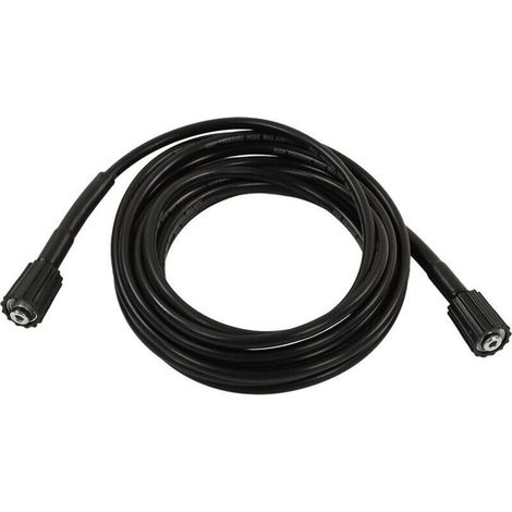 Tuyau rallonge pour nettoyeur haute pression 9 m, 15 mm de diamètre, caoutchouc PVC antidéflagrant, 2 embouts M22, pour lavage voiture et nettoyage à l'eau