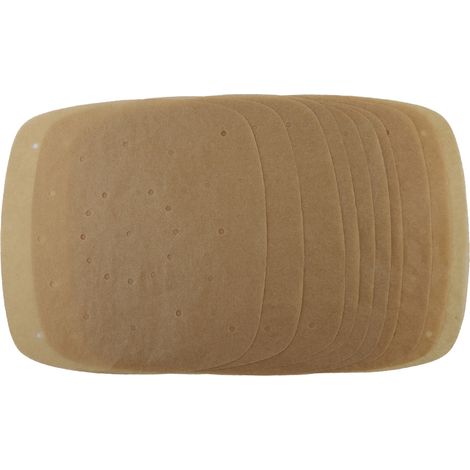 Papier de cuisson vapeur carré perforé de 7,5 pouces pour friteuse à air (couleur naturelle) (1/5)
