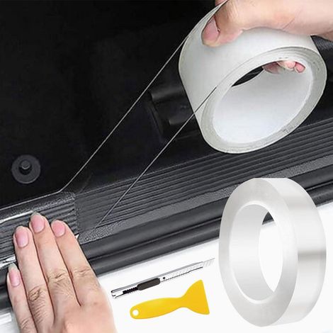 Film de protection peinture voiture transparent 5cm x 10m, auto-adhésif (1/5)