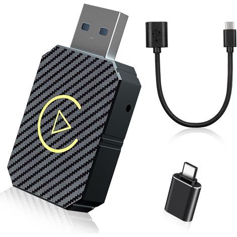 Drahtlosadapter, Bluetooth-Konnektivität, integriertes WLAN, CarPlay-System, Android Auto, kompatible Fahrzeuge (1/5)