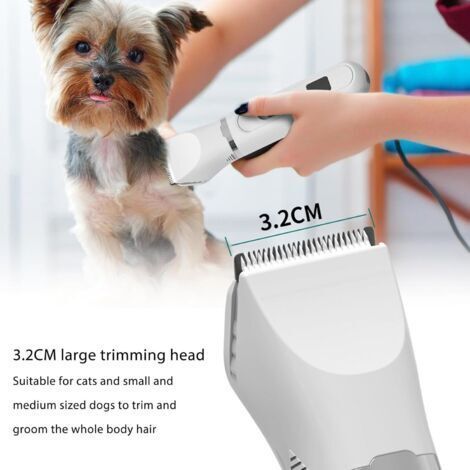 Kit de toilettage 4 en 1 pour chiens, tondeuse silencieuse pour pattes, tondeuse sans fil pour petits chiens, tondeuse électrique pour petits chiens
