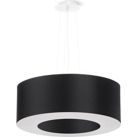 Runde schwarze Pendelleuchte Ø50 cm SATURNO 5xE27 15W SL.0748 Sollux Lighting (1/5)